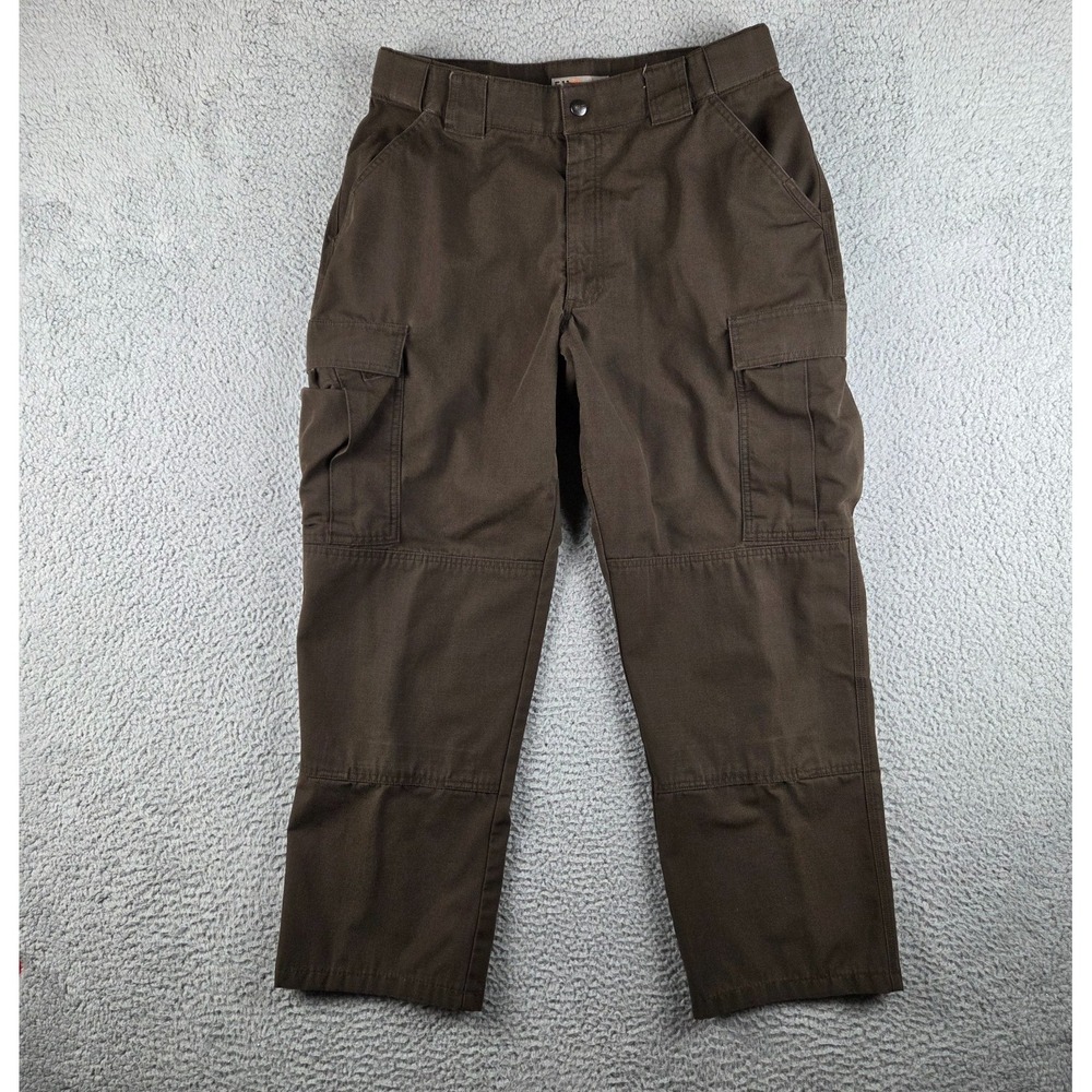 511 Tactical Pants Mens L Long Brown Ripstop TDU Cargo Performance Workwear Army